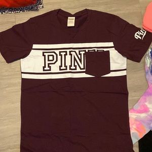 Victoria Secret, never worn Maroon t shirt! Size XS